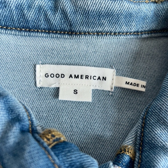 Good American Fit for Success Light Blue Denim Jumpsuit - Picture 6 of 11
